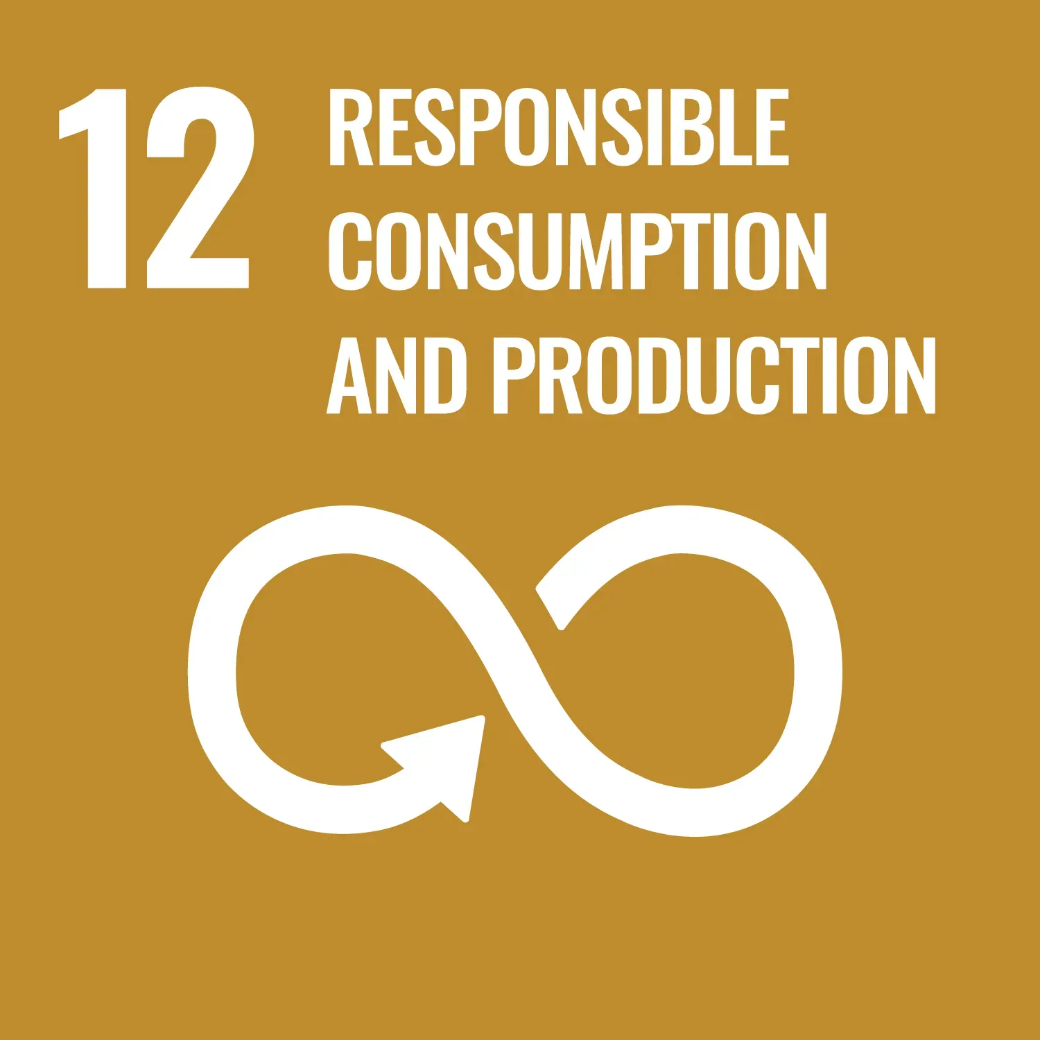 UN's sustainable development goals 12. Responsible Consumption and Production Symbol