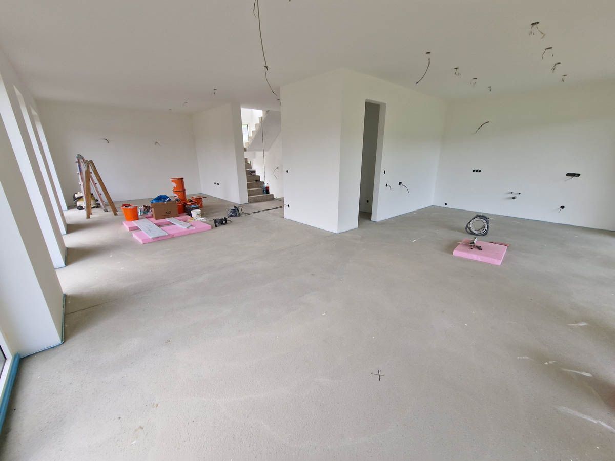 Innenraum eines im Bau befindlichen Raums