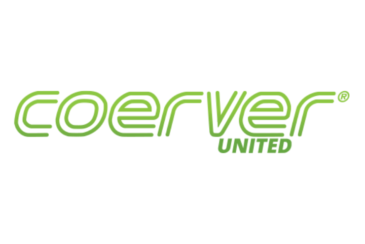Green Coerver United logo in green text on a white background