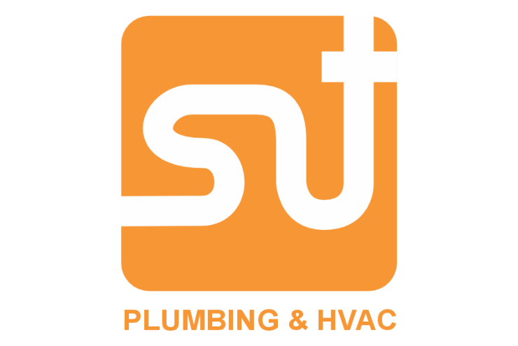 SJT (Stephen J Tant) Plumbing and HVAC logo with orange background