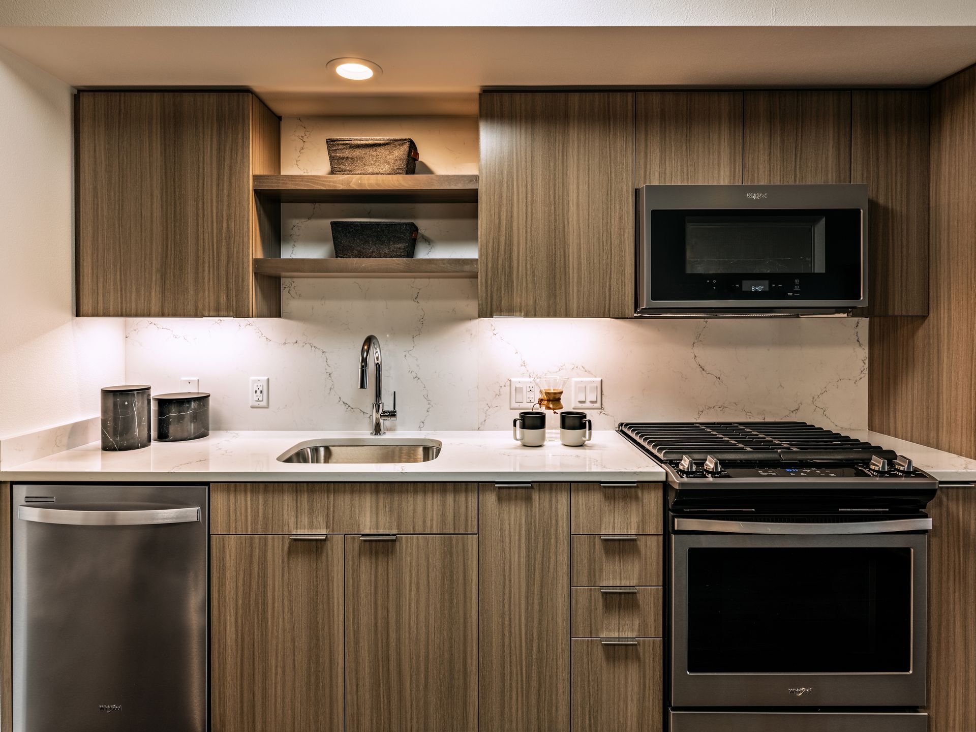 Kitchen at Akoya in Portland, OR.