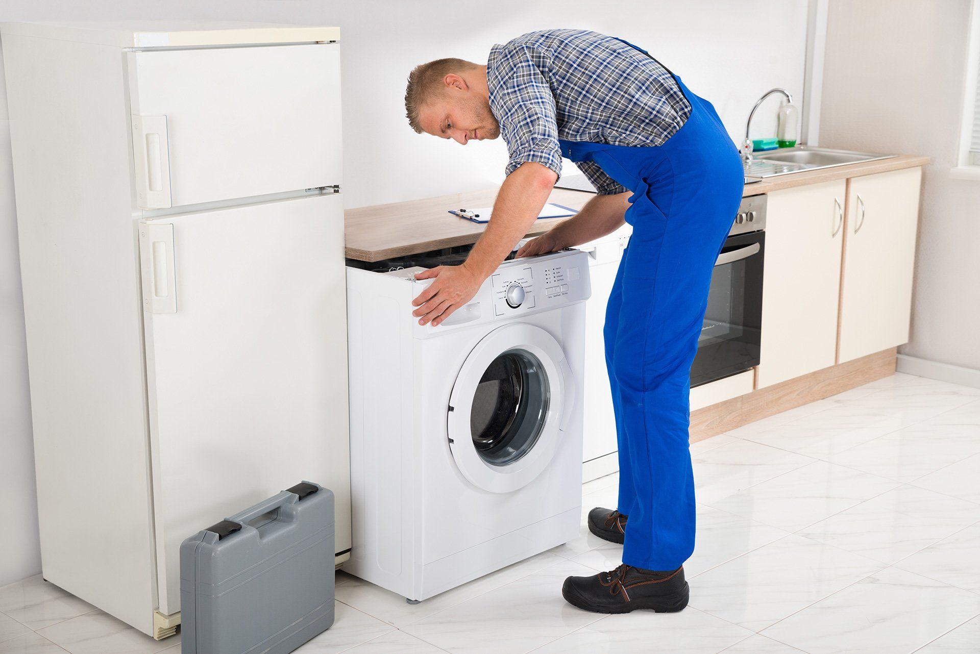 Washing machine repair, maintenance and installation.