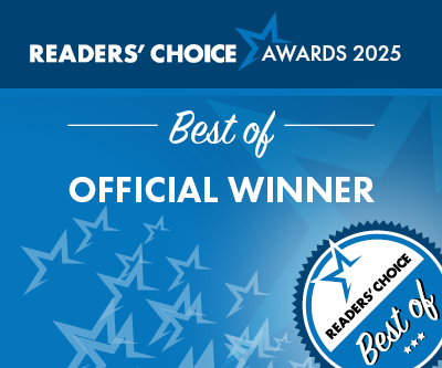 Vaughan 2025 Top Rated Clinic badge Reader's Choice Awards