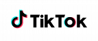 TikTok logo with black text and multicolor musical note icon on white background