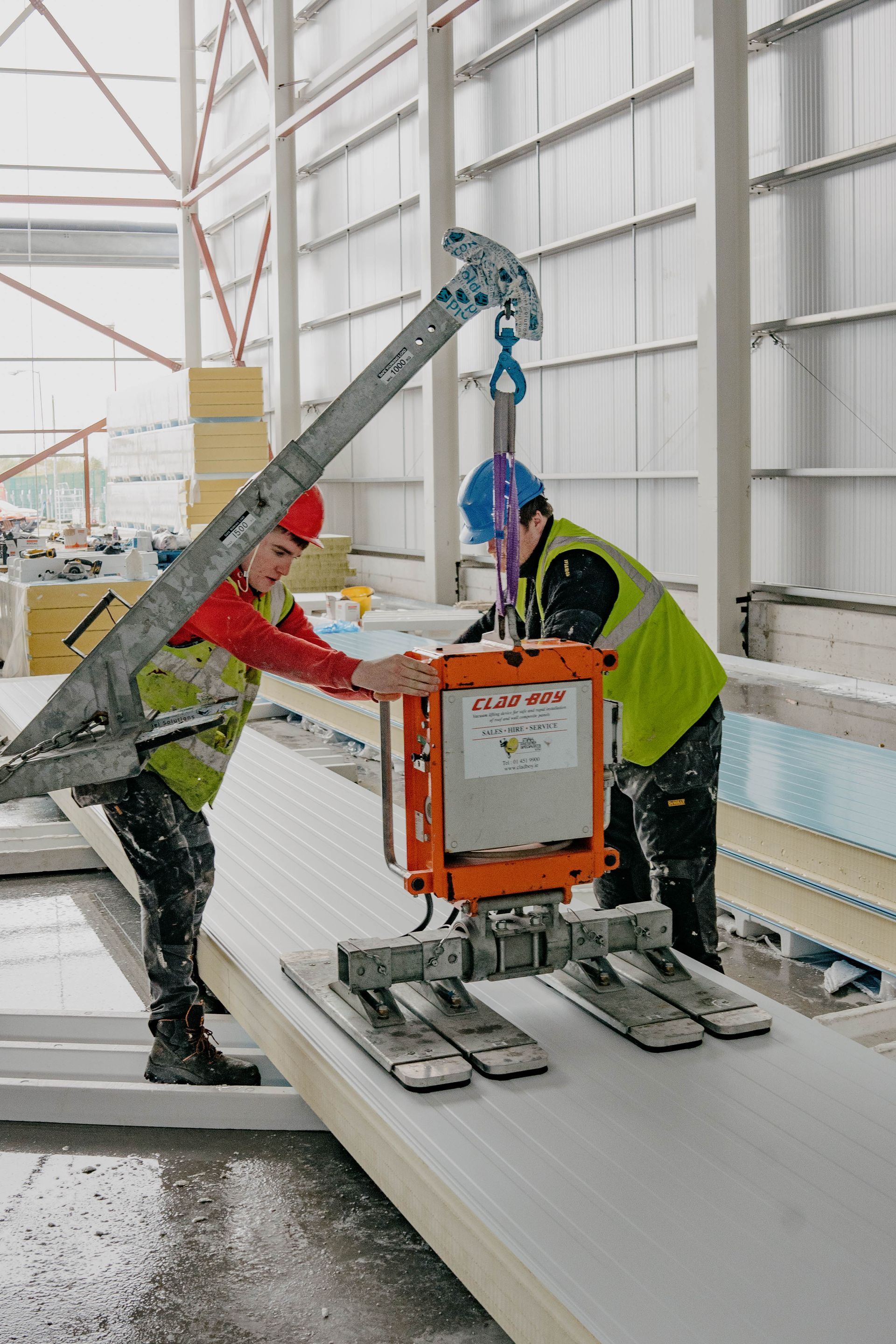 Construction Phase of Advanced Freezer Room with Fire-Resistant Features for CGI by Aircold Panel Solutions