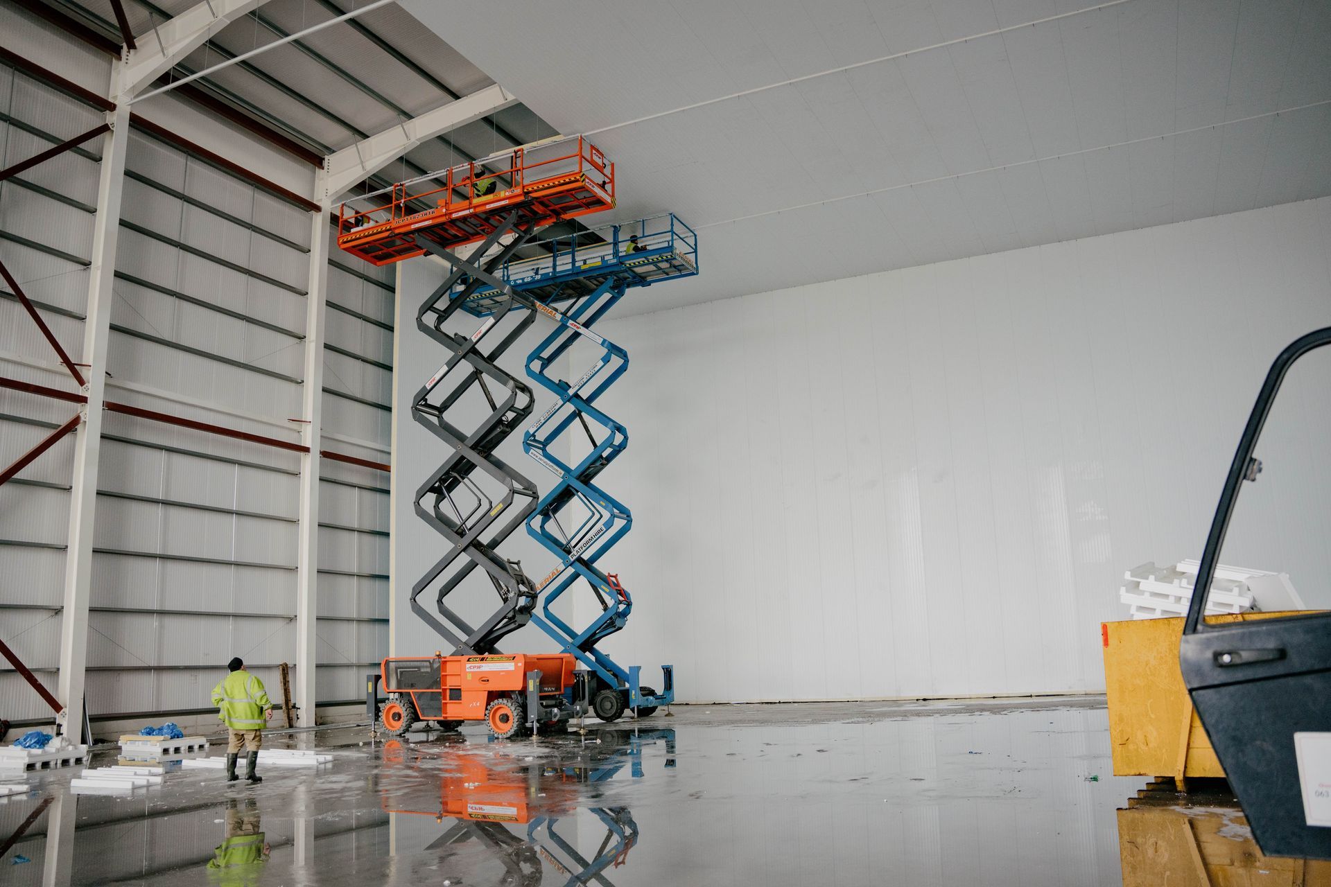 Construction Phase of Advanced Freezer Room with Fire-Resistant Features for CGI by Aircold Panel Solutions