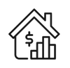 House Price Diagram Icon — Batemans Bay, NSW — Reflex Roller Doors