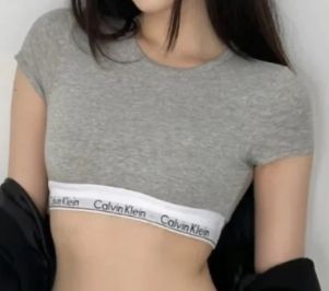 CK Calvin Klein Jennie 同款  無襯墊短版上衣 運動內衣 外拍 內衣