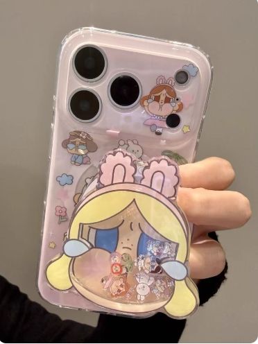 【美安免運】軟萌可愛小哭娃 磁吸手機殼+磁吸支架  適用蘋果 IPHONE 17 16 15 14 13  PRO MAX 保護殼