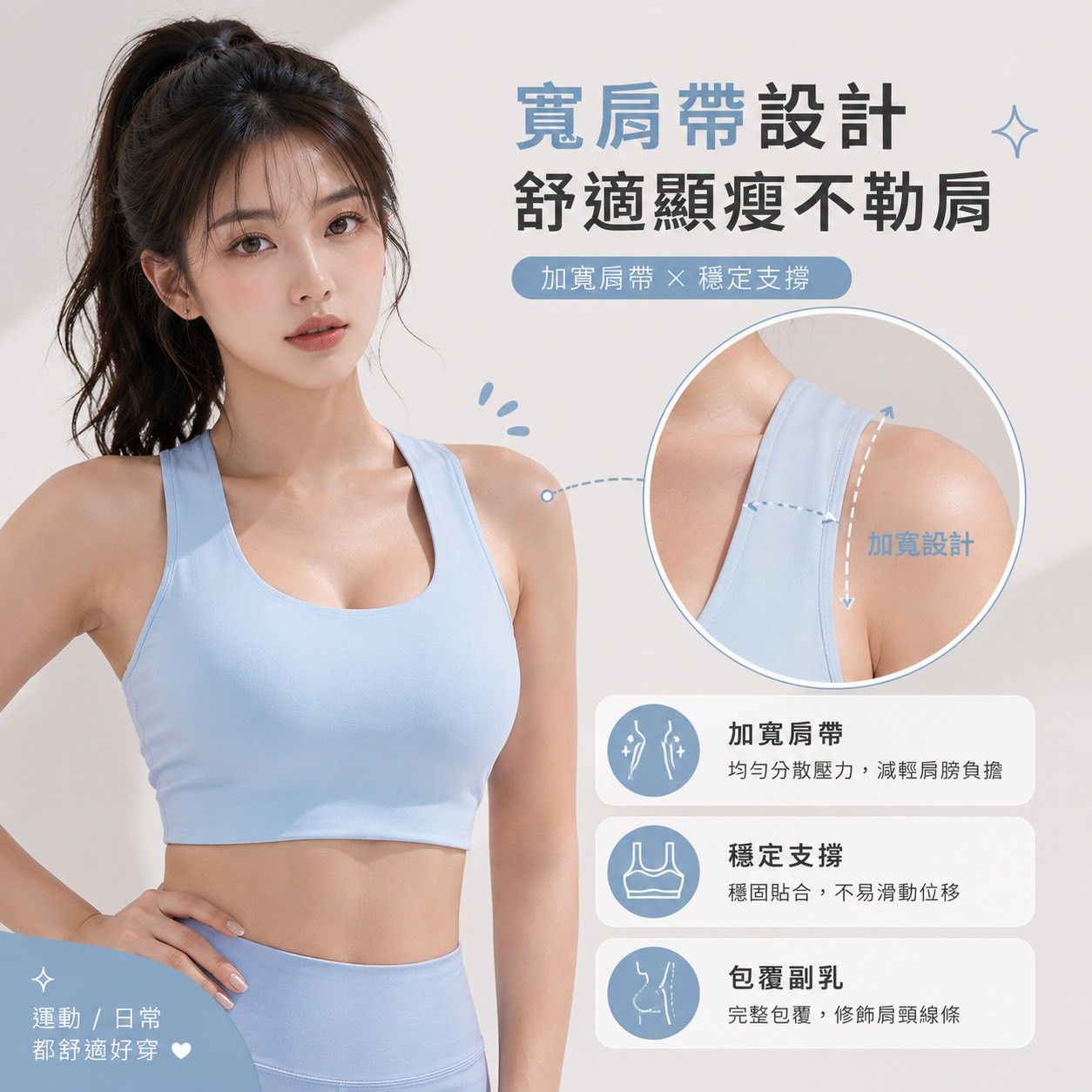 【新品上架】蜜桃扭結美背運動內衣