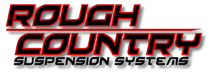 rough country suspension systems logo on a white background | Outlawed Customs