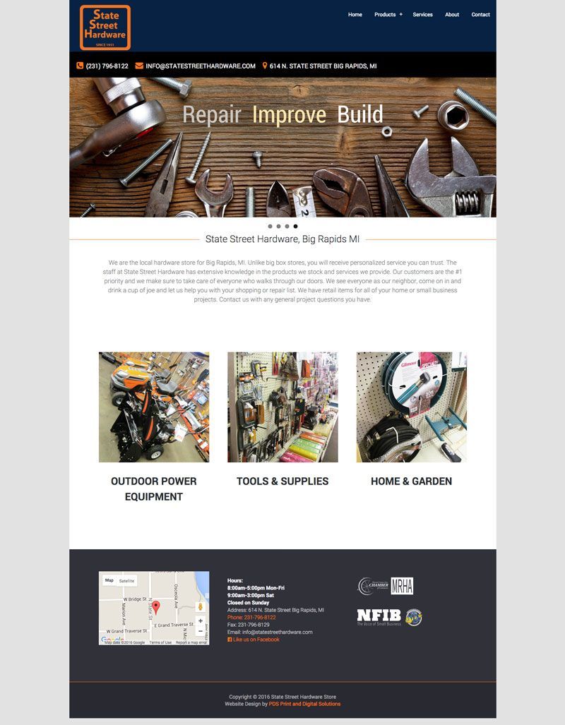 State Street Hardware Website