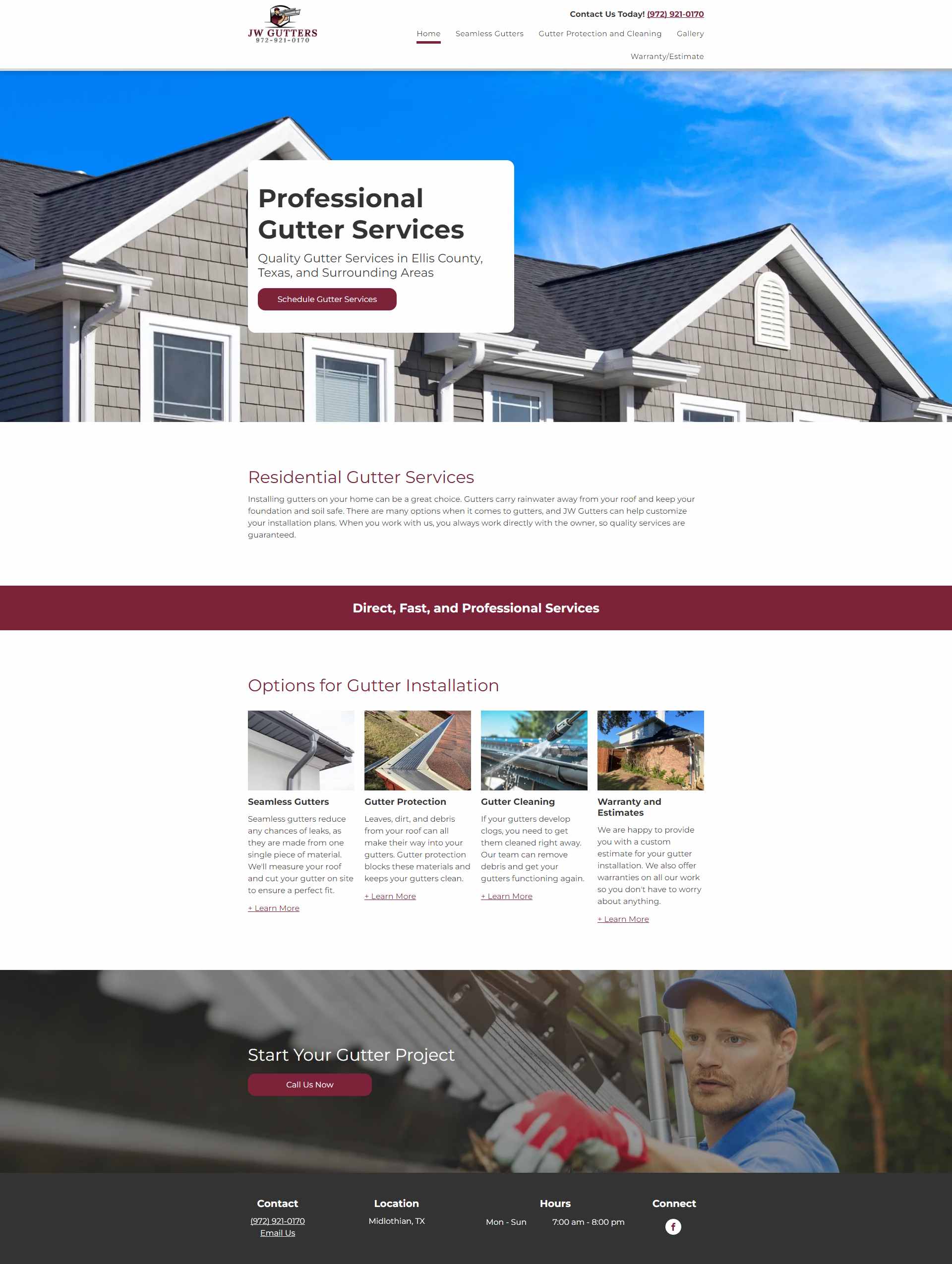 jw gutter homepage