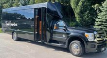 limousine in the road