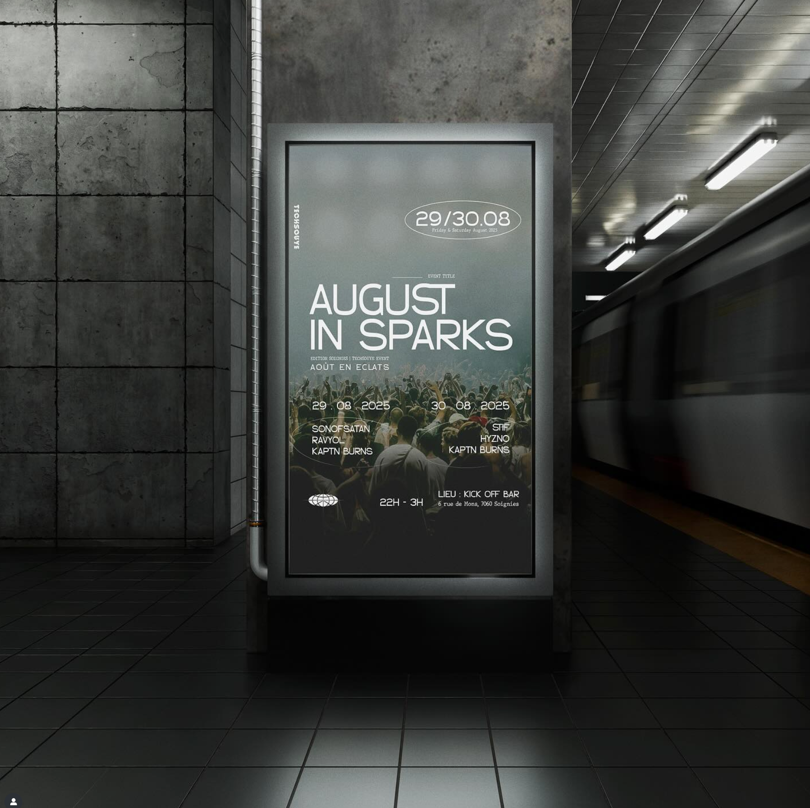 Graphic designer mons, création affiche A3.