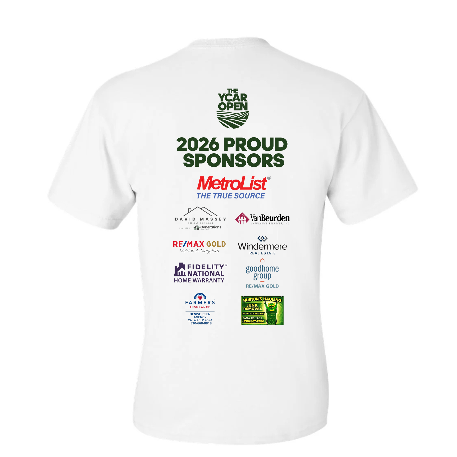 2026  YCAR Open Sponsorship T-Shirt