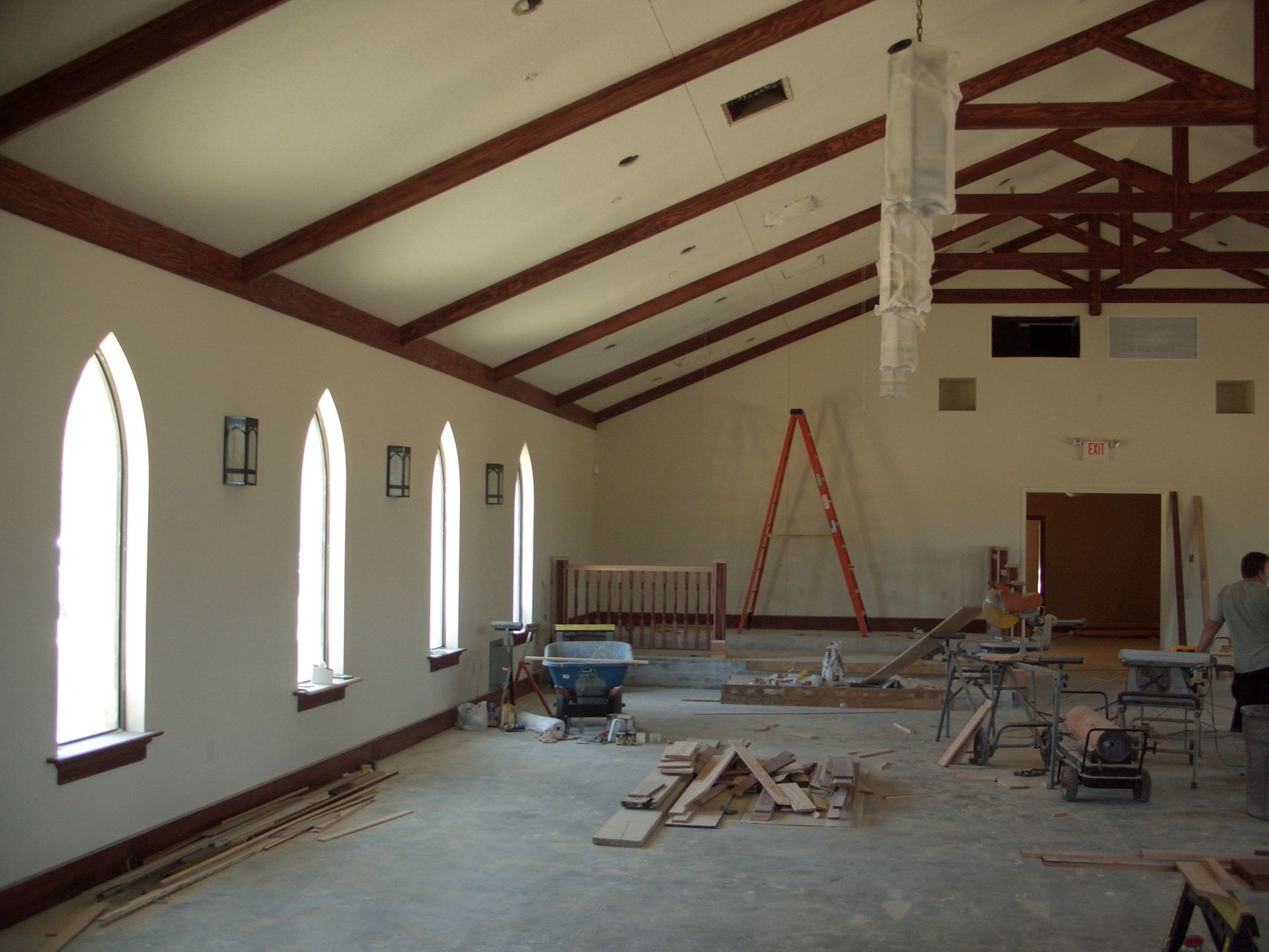 The Sanctuary being built