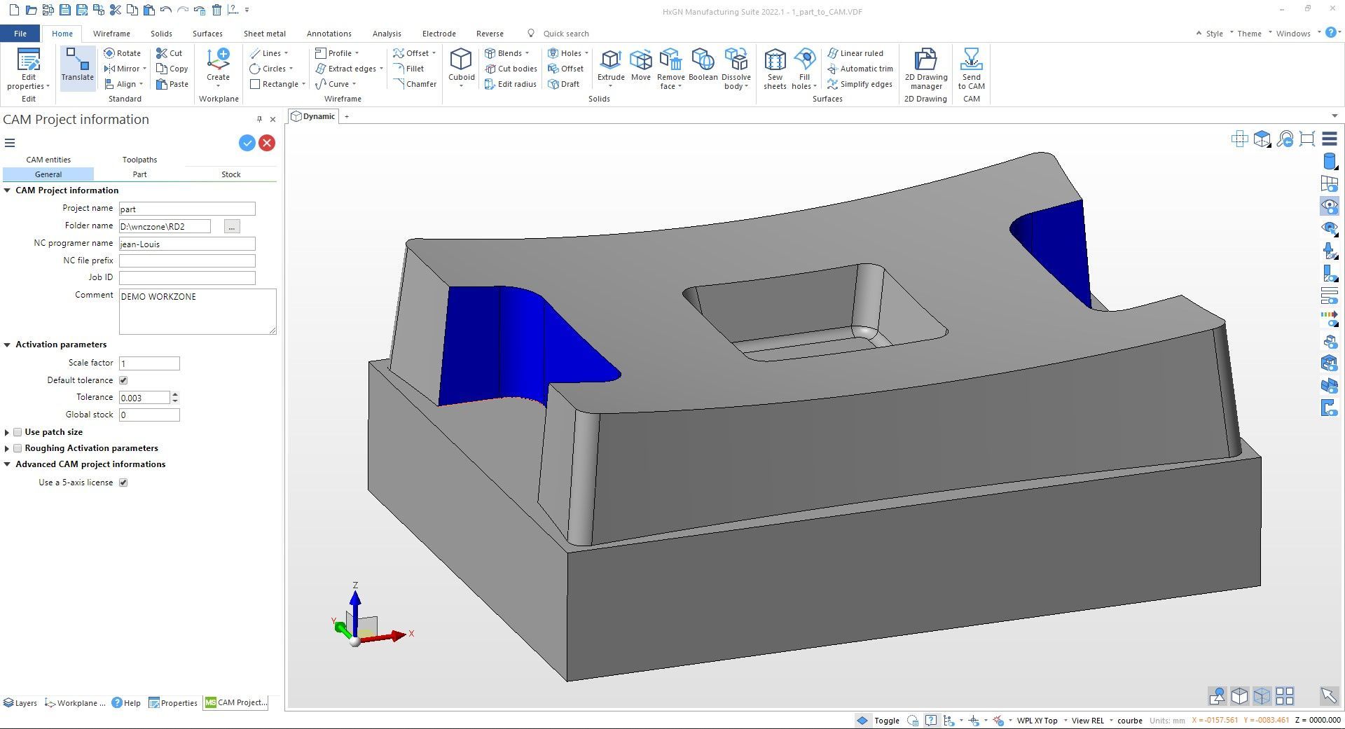 WorkNC Designer 2022 — assemblaggio multi-part stampo 3D con invio CAM