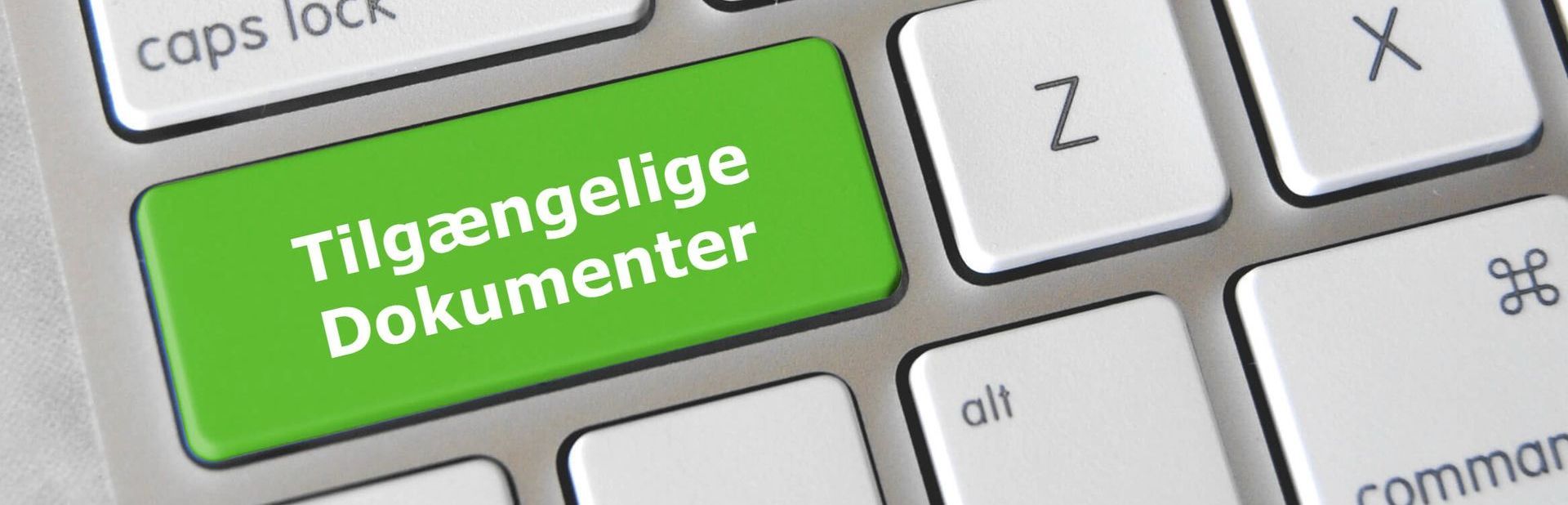 tastaturknap med tekst Tilgængelige Links