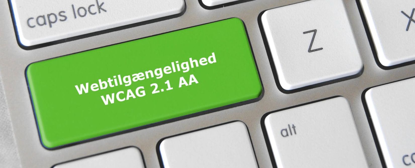 tastaturknap med tekst WCAG 2.1 AA