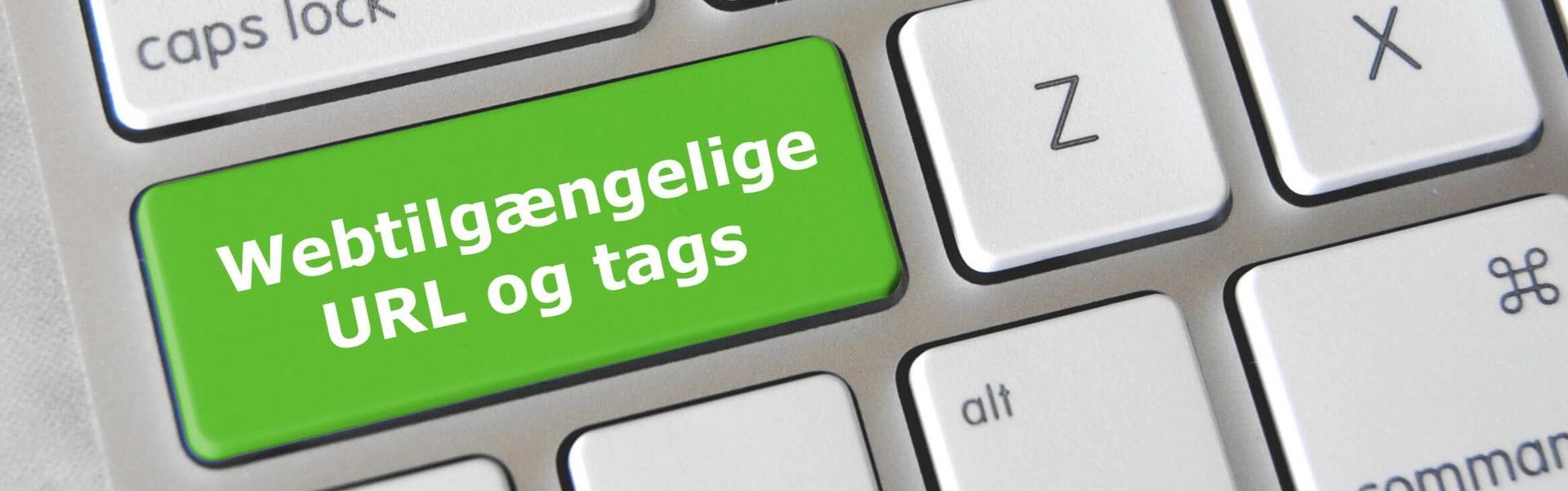 tastaturknap med tekst Tilgængelige Links