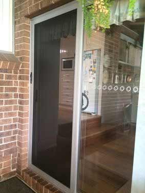 White Screen Door — Jamisontown, NSW — Stained Glass Overlay Penrith