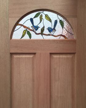 Door Made Of Wood — Jamisontown, NSW — Stained Glass Overlay Penrith