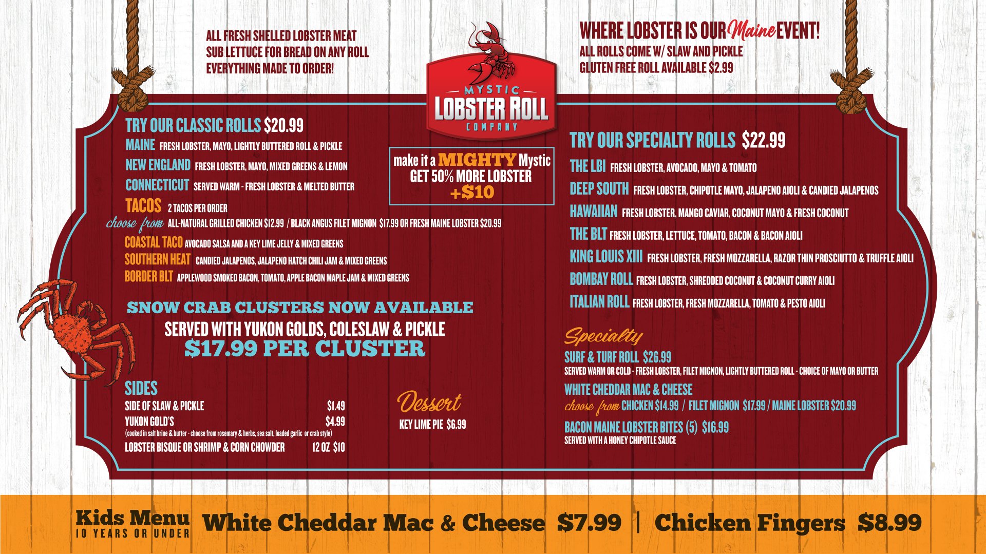 Lobster Beach Haven, NJ Mystic Lobster Roll Co.