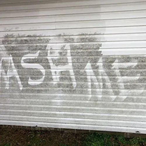 White siding with 