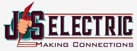 J&S Electric logo with a hand holding a lightning bolt and the tagline “Making Connections”