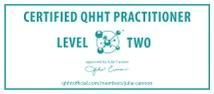 A picture of a certified qhht practitioner level two certificate.