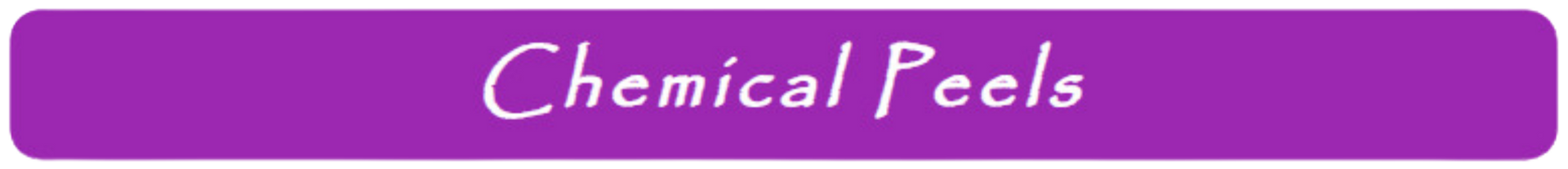 A purple button that says chemical peels on it
