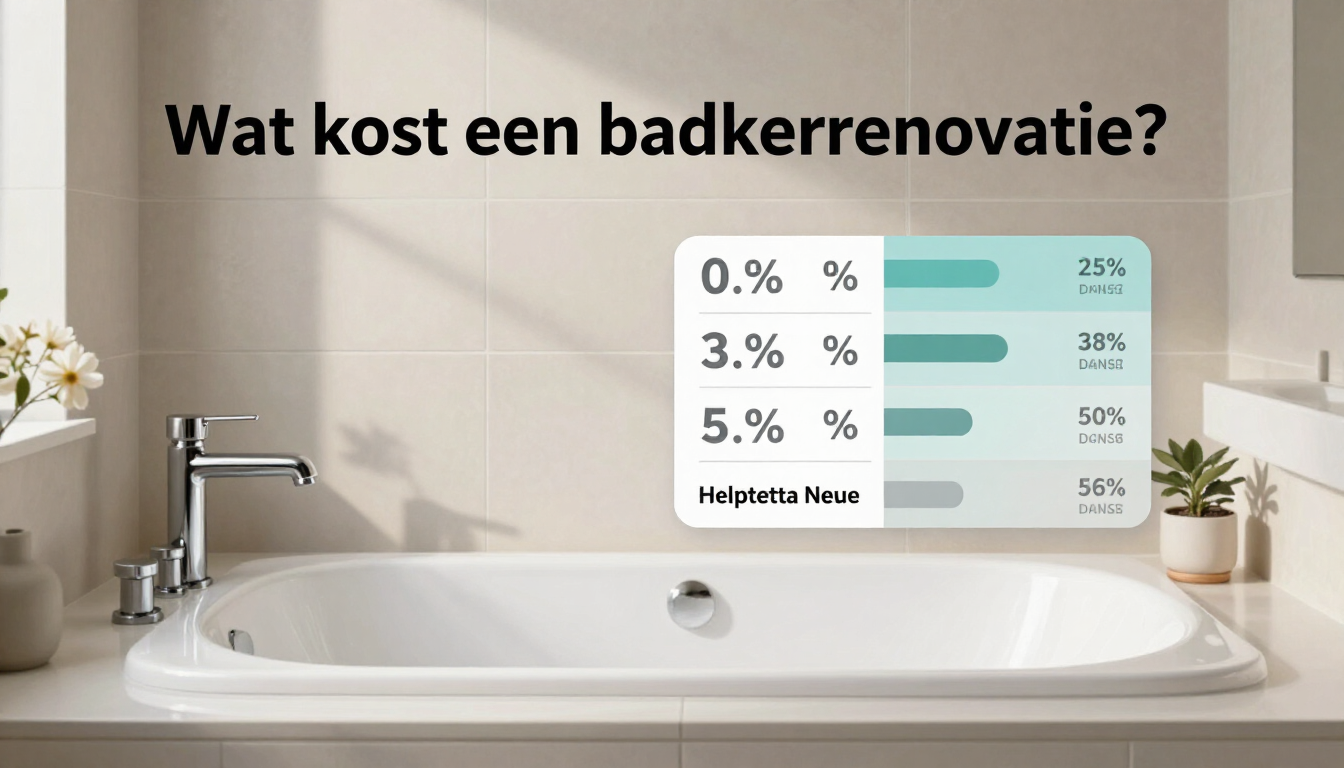 Badkamerrenovatie kosten in Den Haag uitgelegd

