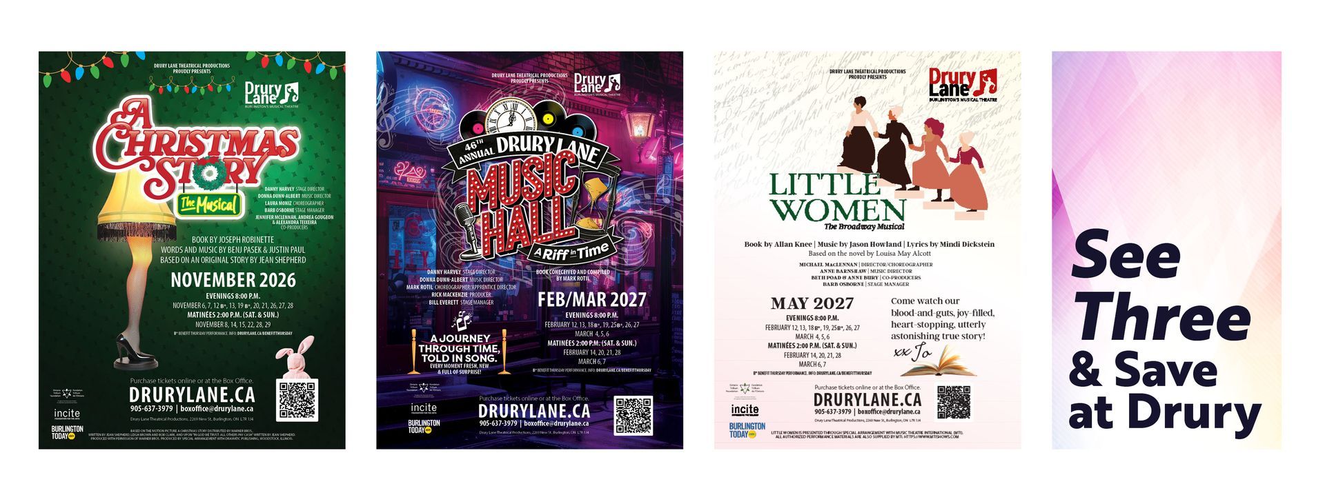 See Three Shows and Save at Drury
