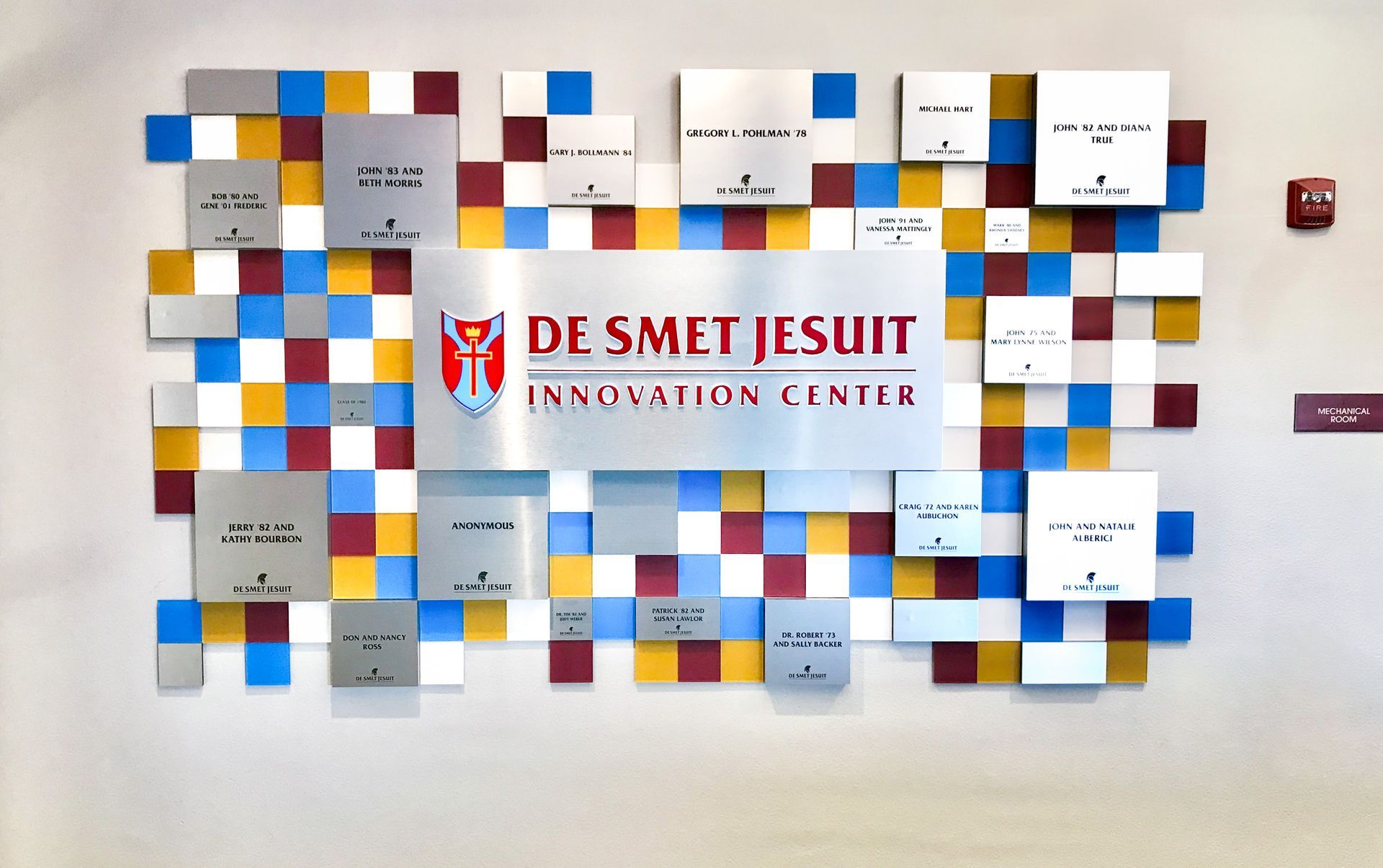 Donor recognition walls — St. Louis, MO — The Designery Sign Shop