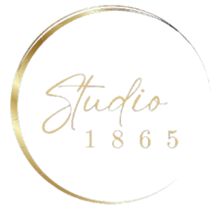 Gold circular logo with