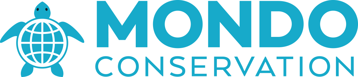 Mondo conservation logo with a turtle and a globe