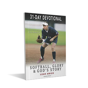 31-Day Devotional Softball, Glory & God's Story - Leah Amico's Book Cover