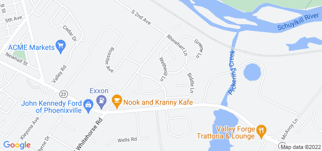 Map of business location