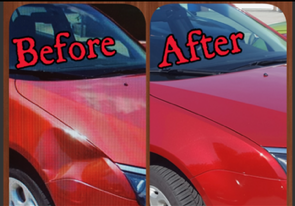 before and after of car repair