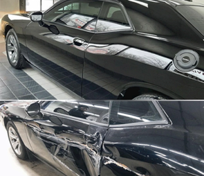 car repair  before and after