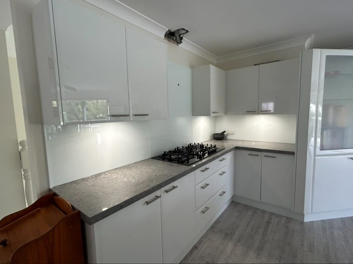 A Kitchen with Countertops and Cabinets — Envy Glass in Bellingen, NSW