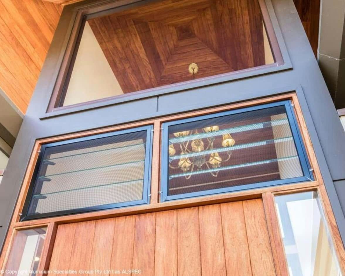 A Wooden Entrance with Windows — Envy Glass in Nambucca Heads, NSW