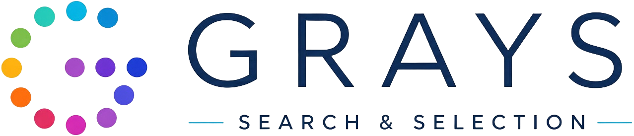 Grays Search and Selection Logo Colour and Black