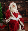 Father Christmas sitting down