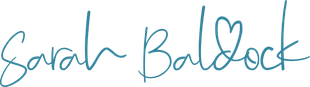 Teal-colored script of the name 
