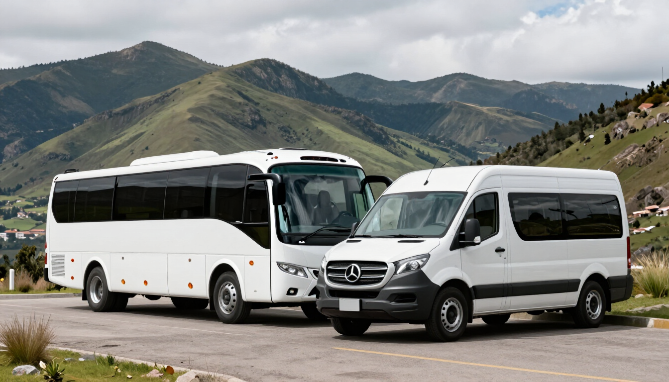 Alquiler de buses y vans para grupos en Cajamarca