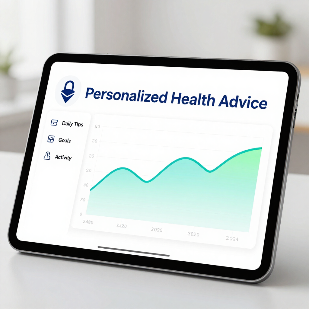 Tablet met weergave van
