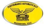 A yellow sticker with a bird on it that says `` performance automatically ''.