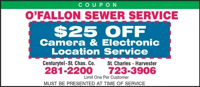 Coupon Electric Location Service — O'Fallon, MO — O'Fallon Sewer & Plumbing Repair Service Coupon Electric Location Service — O'Fallon, MO — O'Fallon Sewer & Plumbing Repair Service